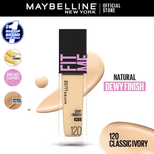 Maybelline-FitMeDewy_SmoothLiquidFoundationSPF23-120ClassicIvory30ml