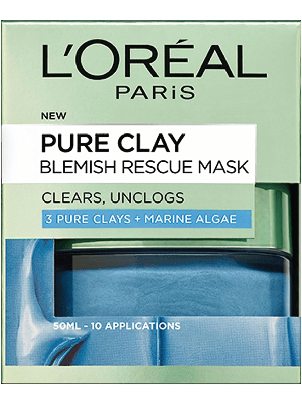 L'Oreal-Paris-Pure-Clay-Blemish-Rescue-Blue-Algae-Face-Mask-50-ML-2